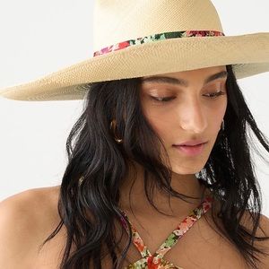 JCREW WIDE-BRIM PANAMA HAT NWT